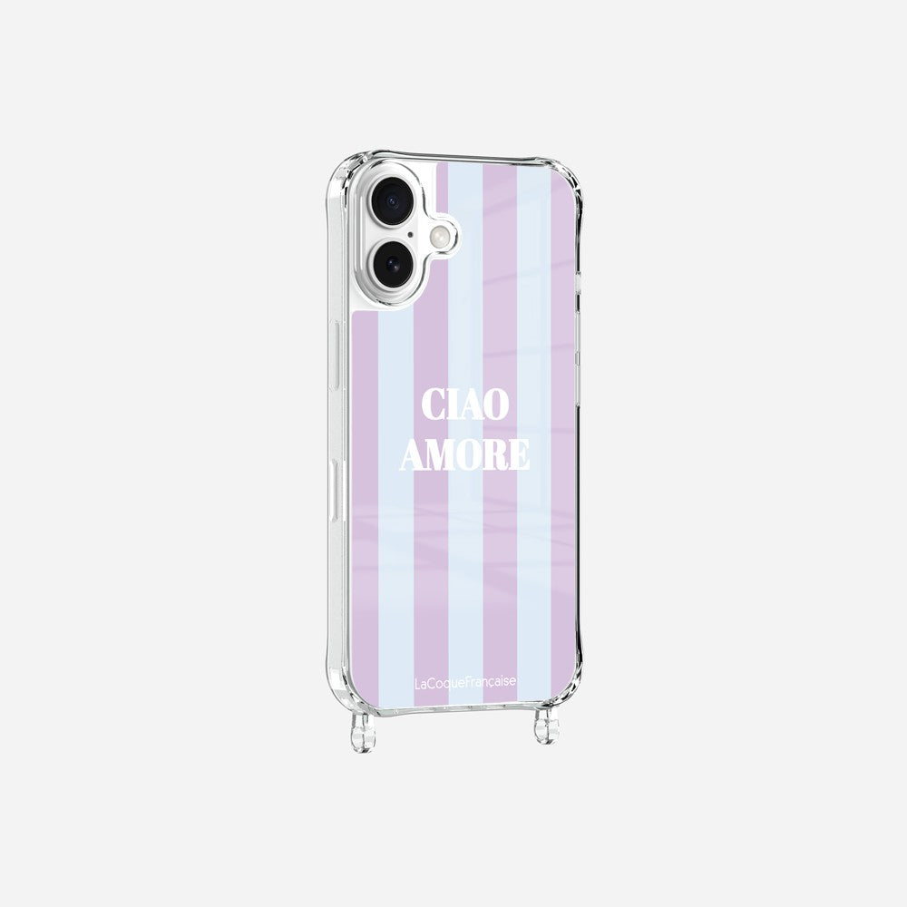Coque Anneaux Imprimee Ciao Amore Violet