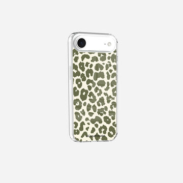 Coque Sans Anneaux Imprimee Leopard Kaki
