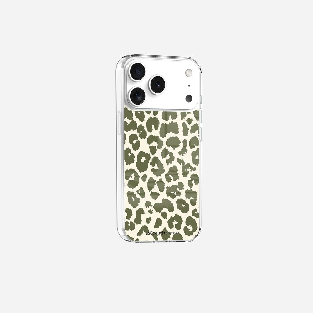 Coque Sans Anneaux Imprimee Leopard Kaki - 3