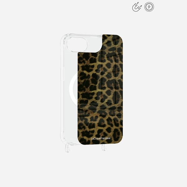 Plaque Magnetique Imprimee Leopard Kaki Et Noir
