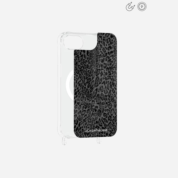 Plaque Magnetique Imprimee Leopard Gris