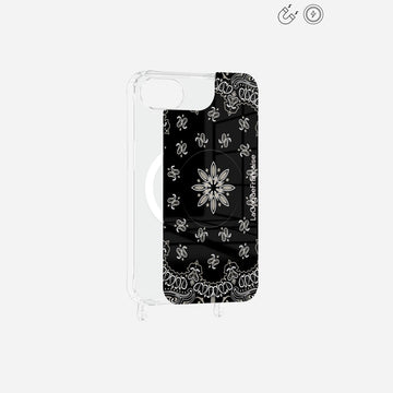 Plaque Magnetique Imprimee Bandana Noir