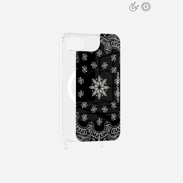 Plaque Magnetique Imprimee Bandana Noir
