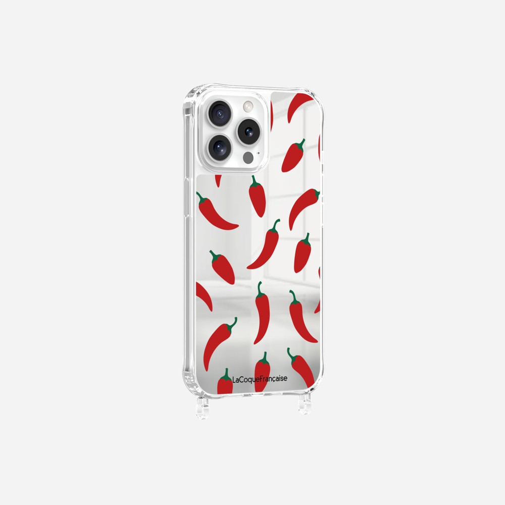 Coque Anneaux Miroir Imprimee Piments