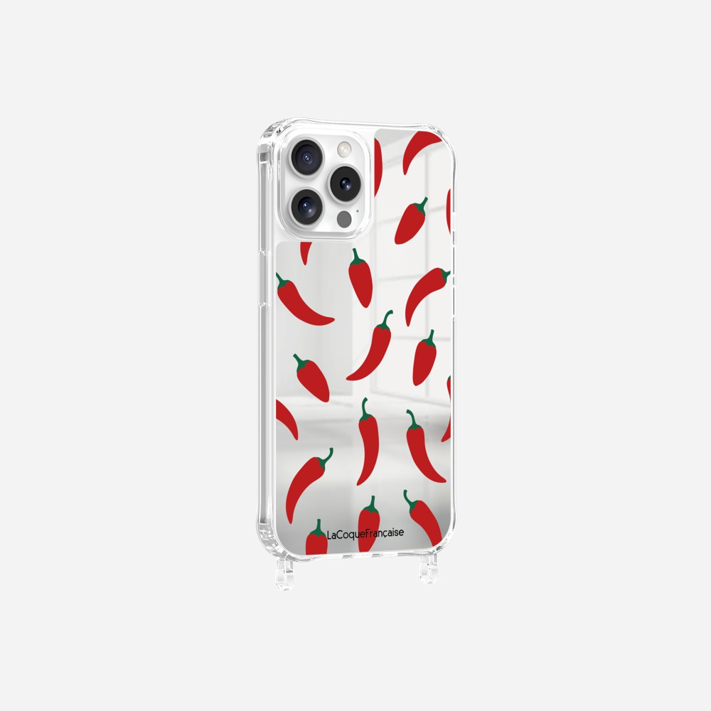 Coque Anneaux Miroir Imprimee Piments