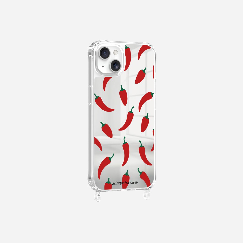 Coque Anneaux Miroir Imprimee Piments