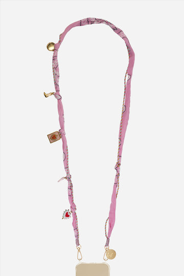 Chaine Longue Laia Rose 120 cm