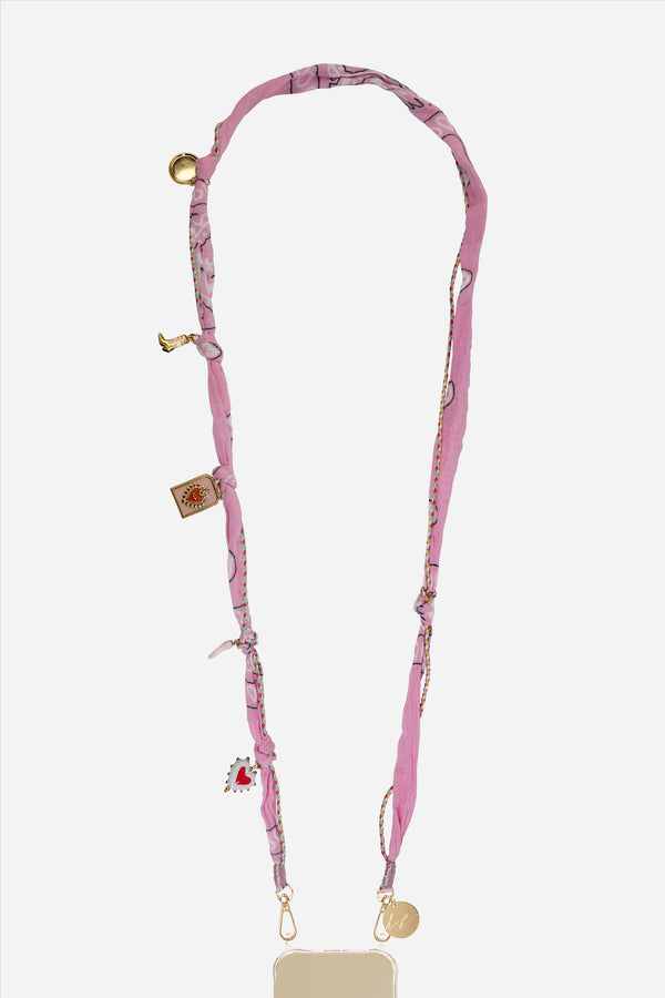 Chaine Longue Laia Rose 120 cm