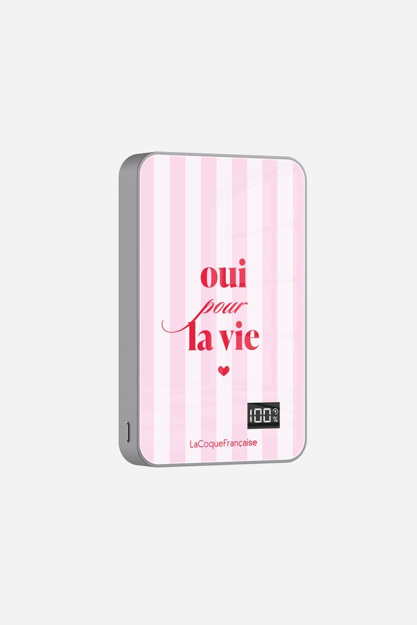 Batterie Magsafe Oui Pour La Vie Rose 10 000 Mah