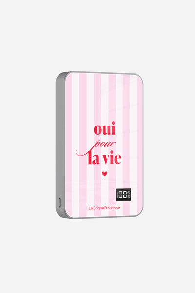 Batterie Magsafe Oui Pour La Vie Rose 10 000 Mah