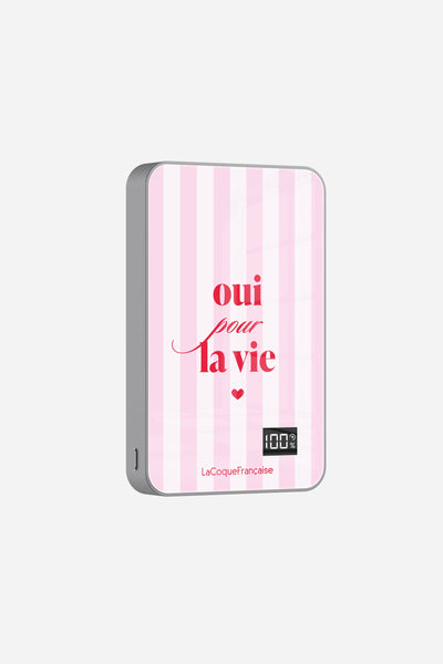 Batterie Magsafe Oui Pour La Vie Rose 10 000 Mah