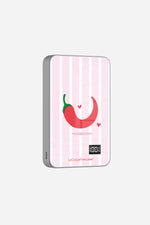 Batterie Magsafe Piment Rayure Rose 10 000 Mah