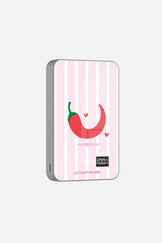 Batterie Magsafe Piment Rayure Rose 10 000 Mah