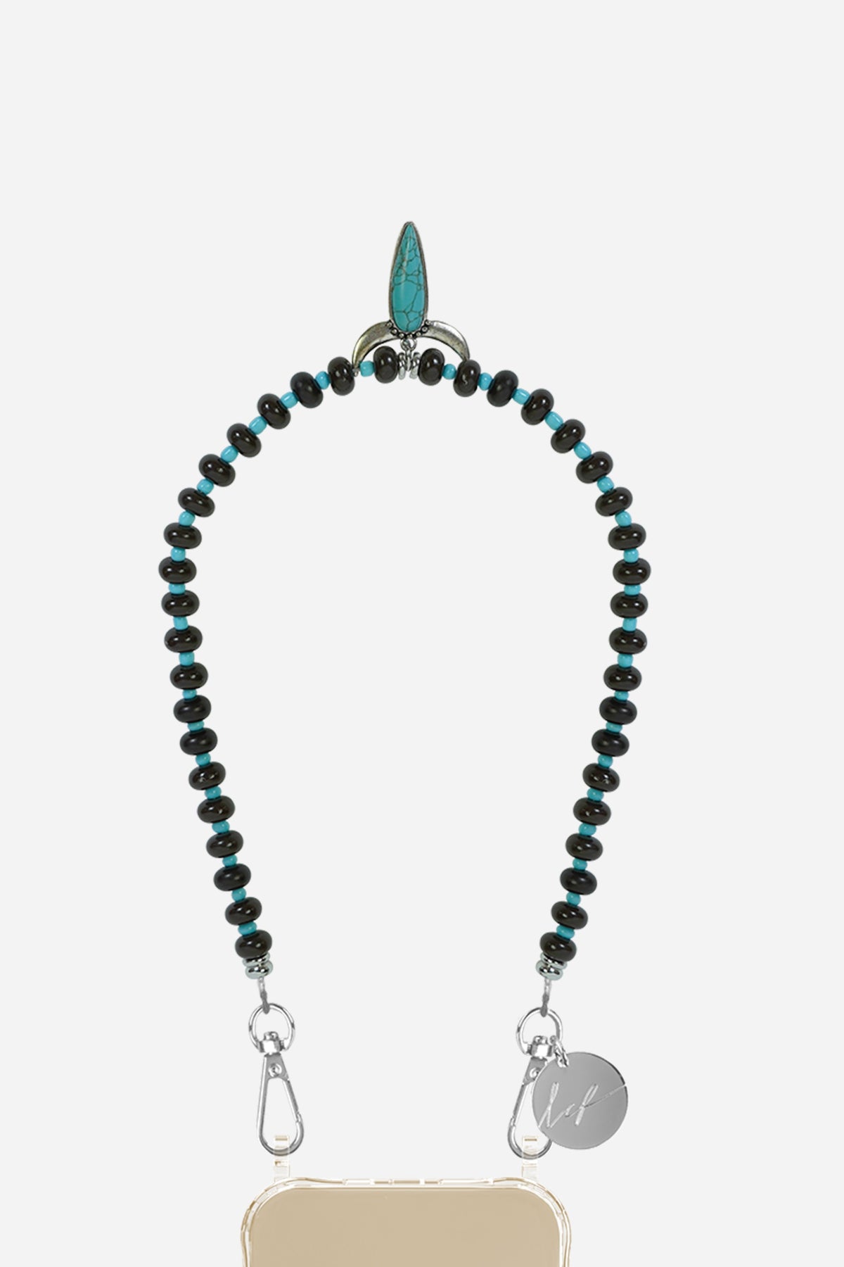 Chaine Courte Indy Noir 40 cm