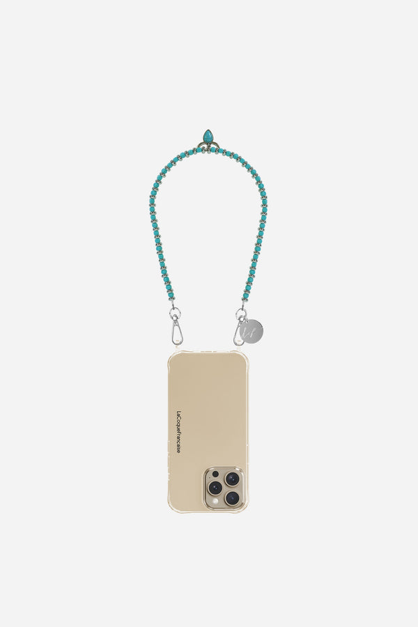 Chaine Courte Sky Turquoise 40 cm