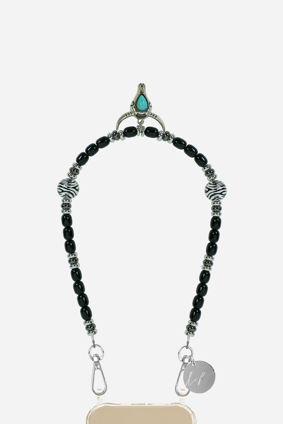 Chaine Courte Dallas Noir 40 cm - 2