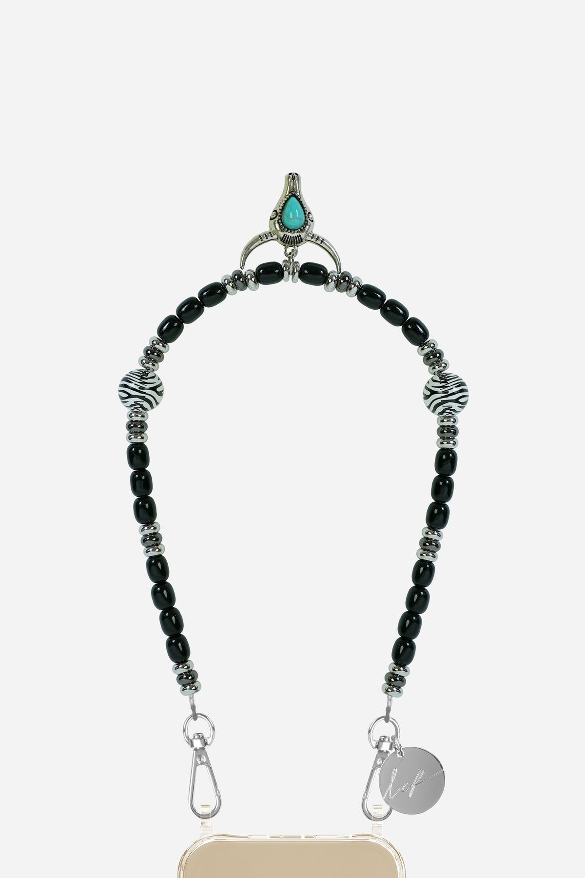 Chaine Courte Dallas Noir 40 cm - 2