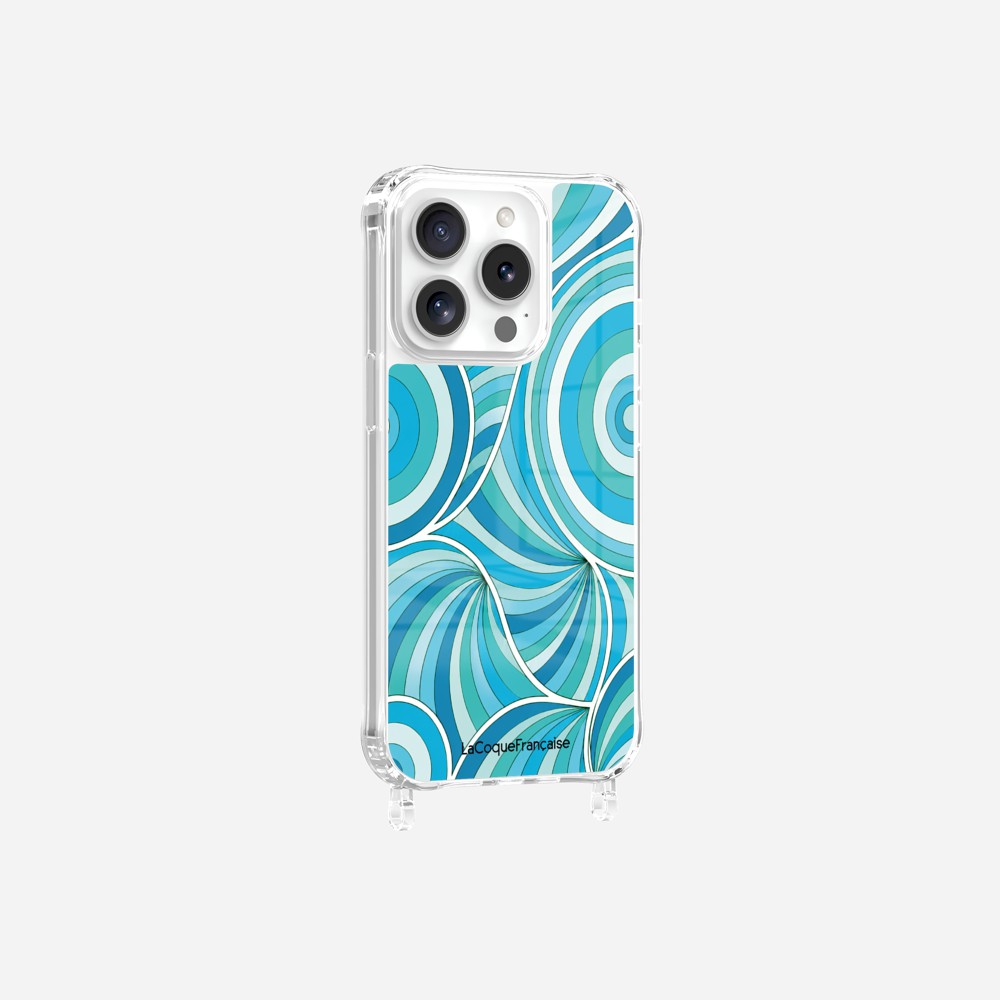 Coque Anneaux Imprimee Paradisio Turquoise