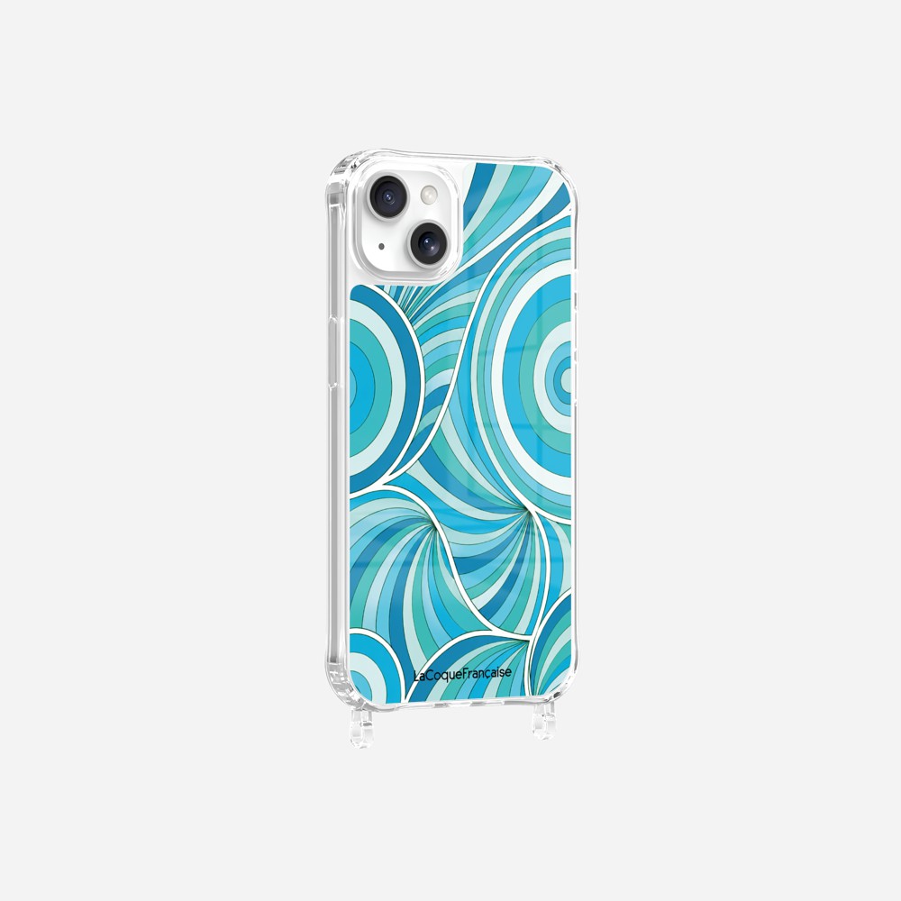 Coque Anneaux Imprimee Paradisio Turquoise