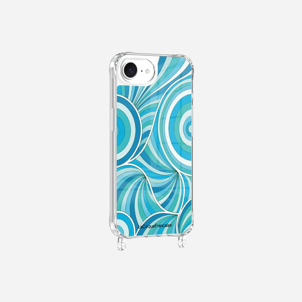 Coque Anneaux Imprimee Paradisio Turquoise