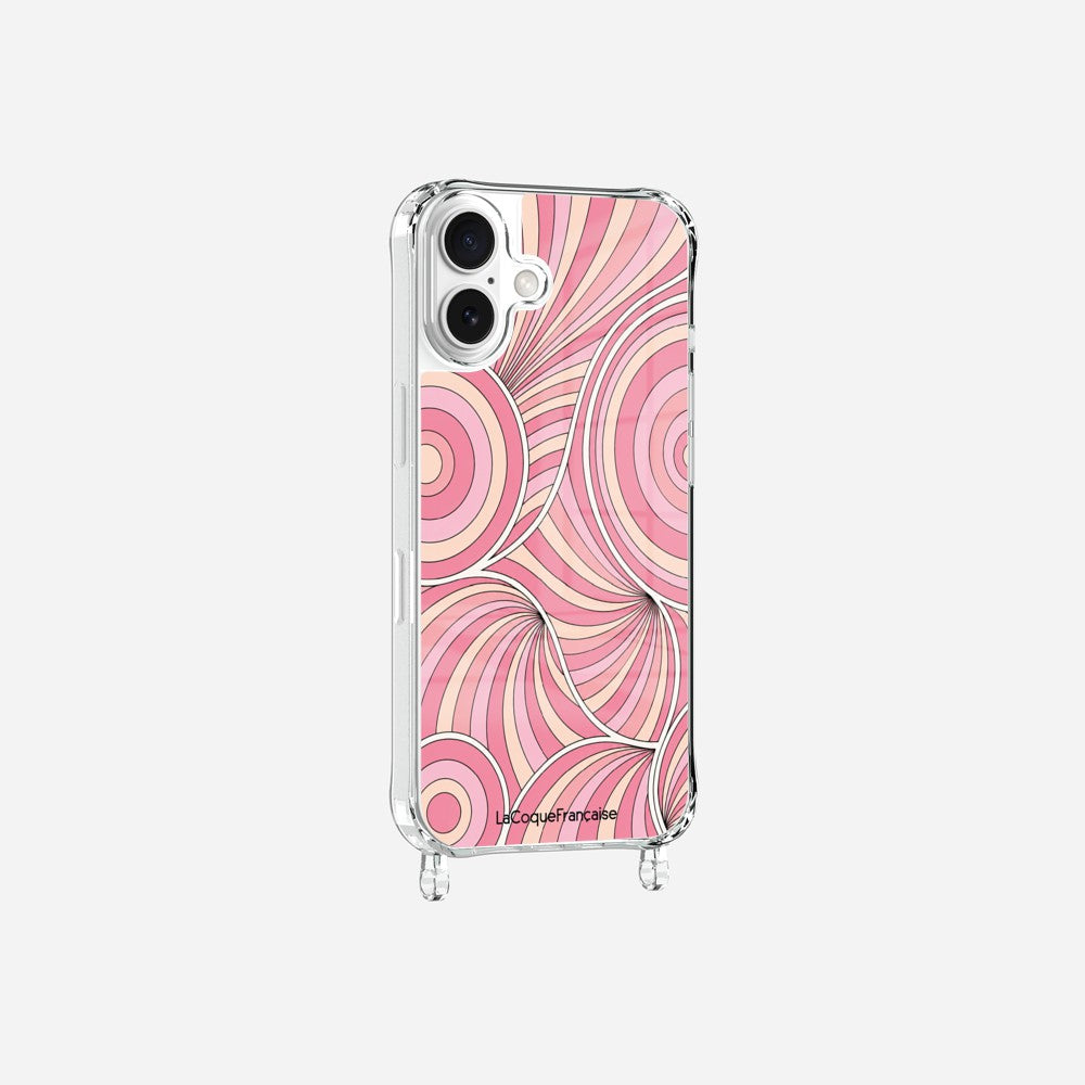 Coque Anneaux Imprimee Paradisio Rose