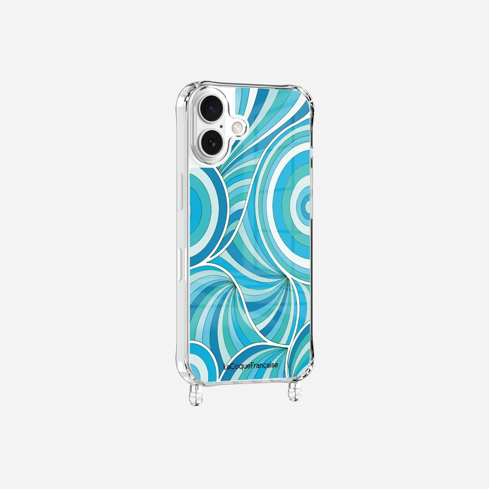 Coque Anneaux Imprimee Paradisio Turquoise