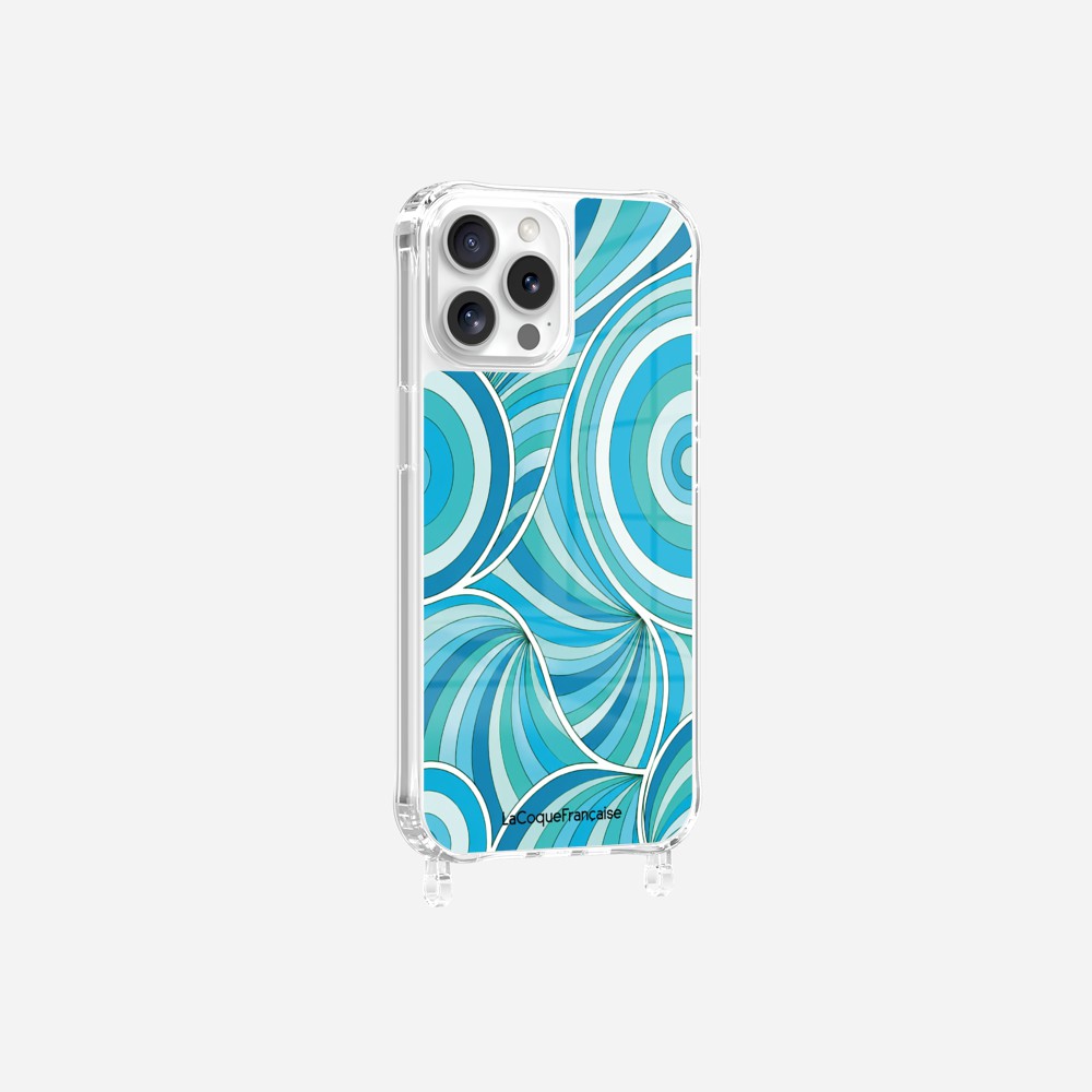 Coque Anneaux Imprimee Paradisio Turquoise