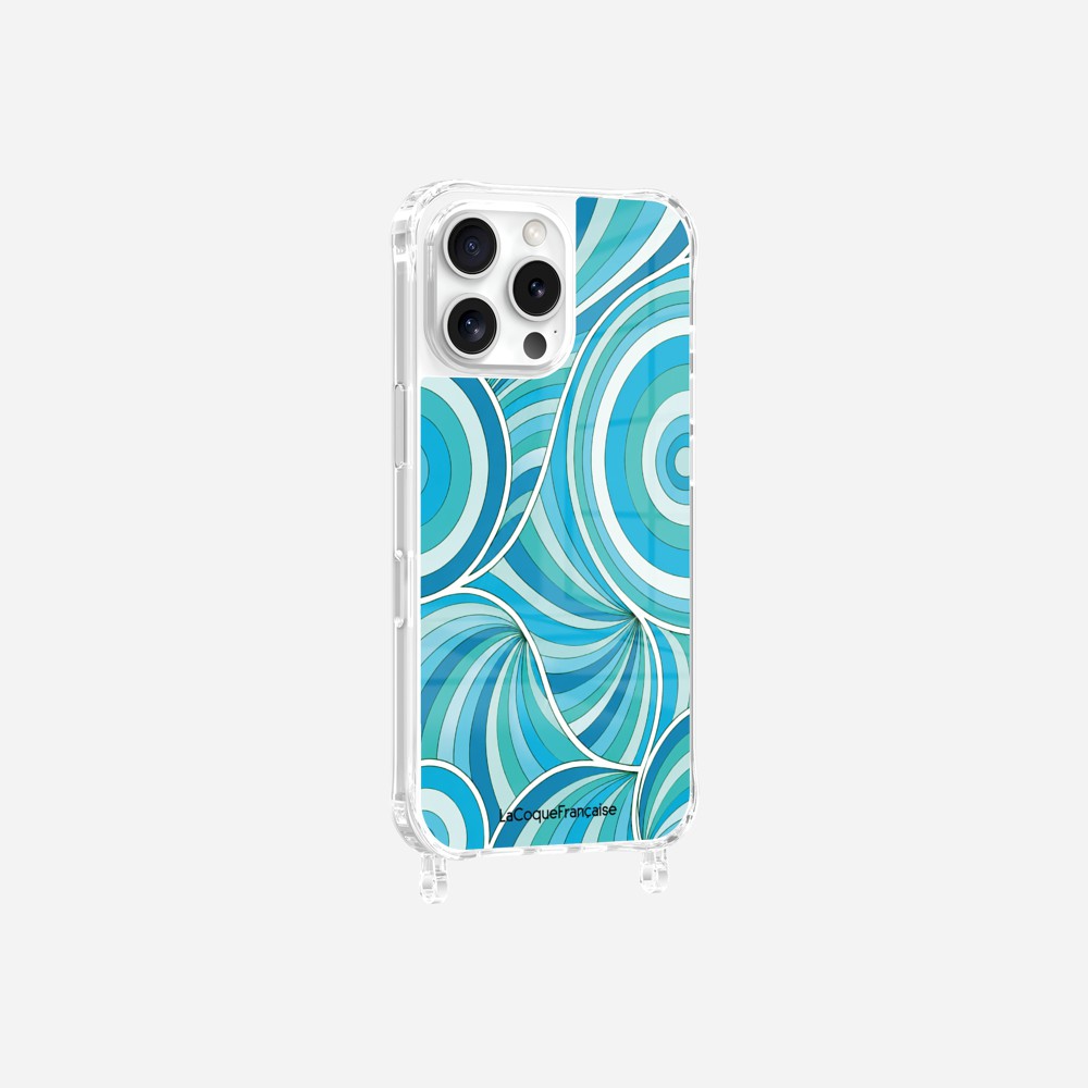 Coque Anneaux Imprimee Paradisio Turquoise