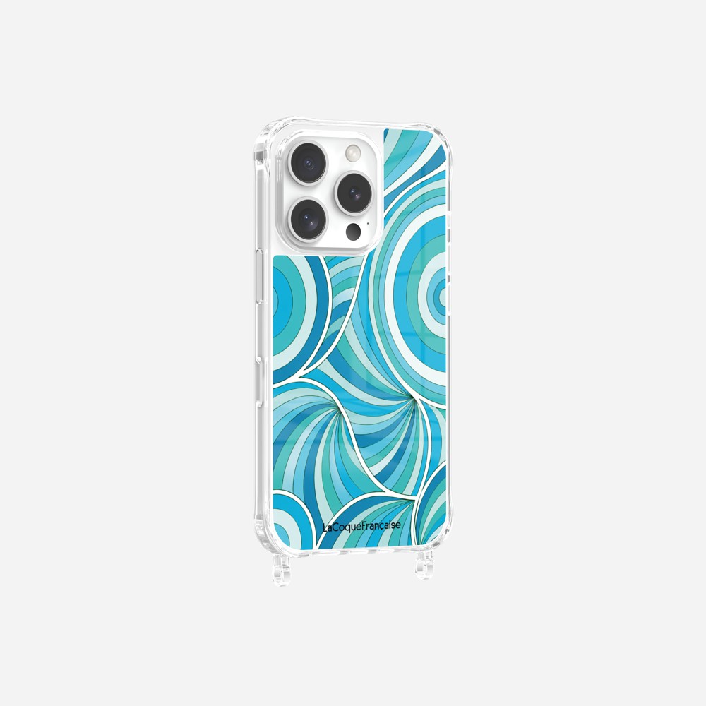 Coque Anneaux Imprimee Paradisio Turquoise