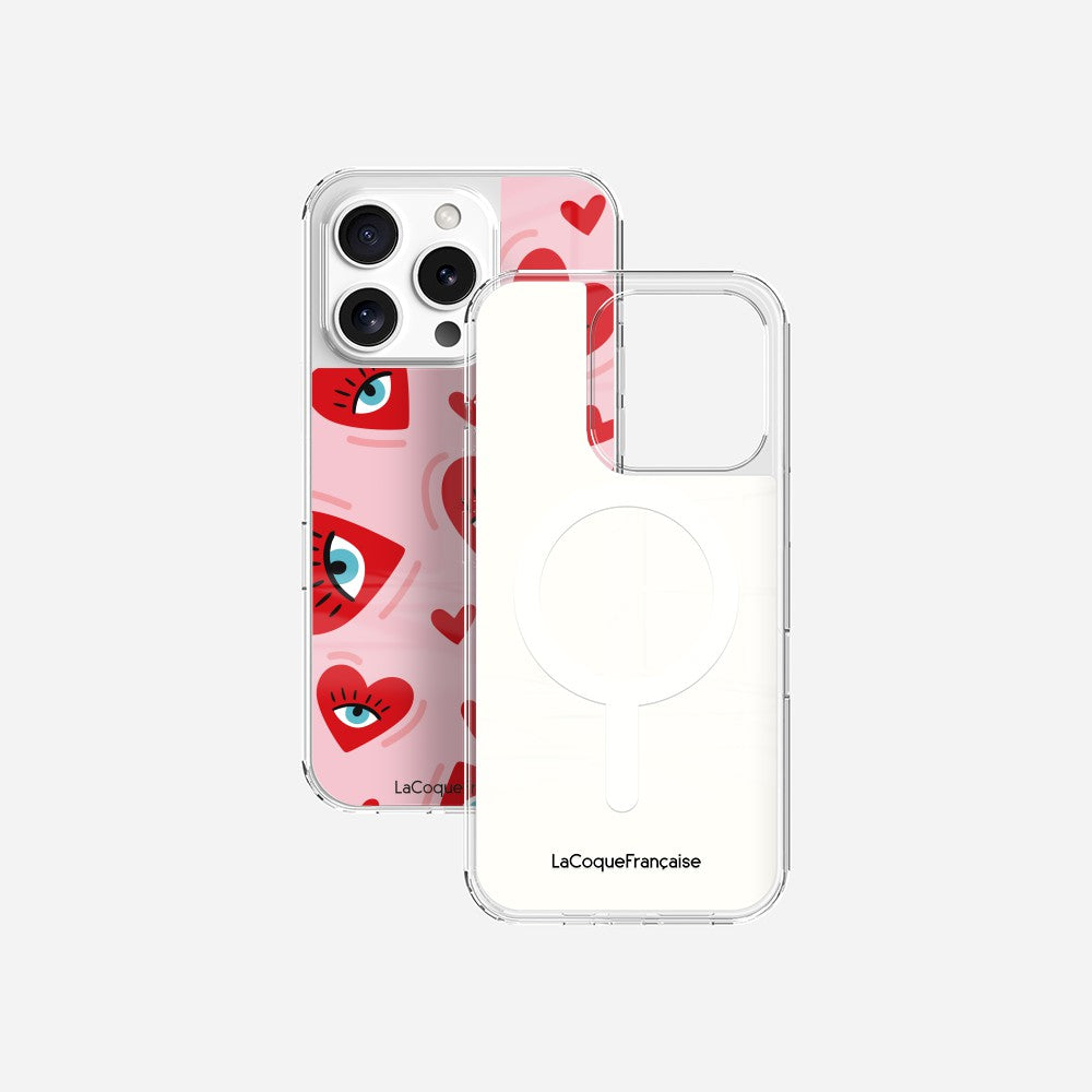 Coque Sans Anneaux Imprimee Yeux D'amour