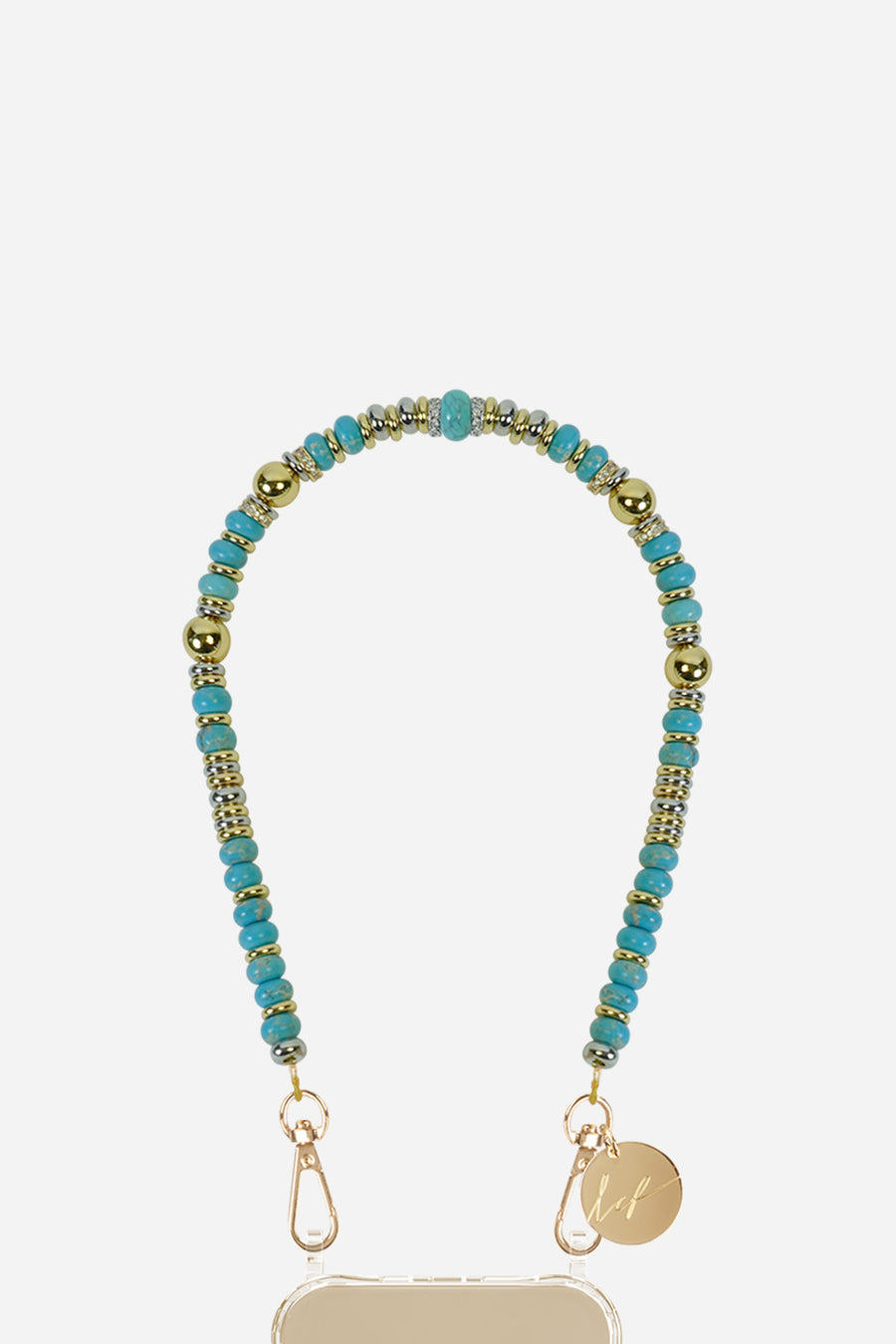 Chaine Courte Anjali Turquoise 40 cm - 2