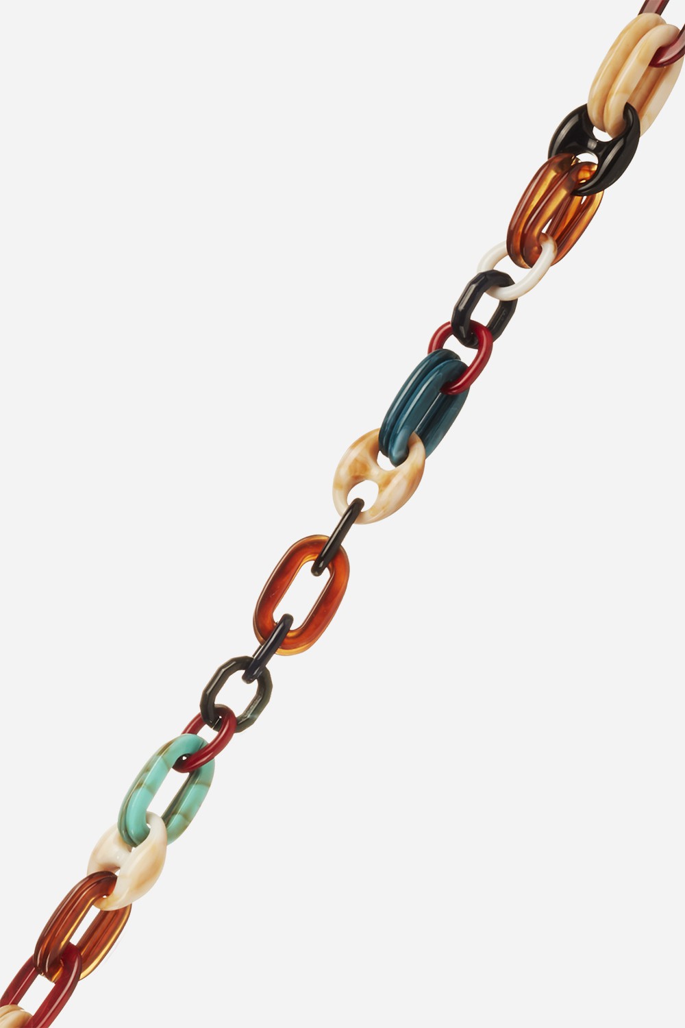 Long Amber Multicolor Chain 120 cm