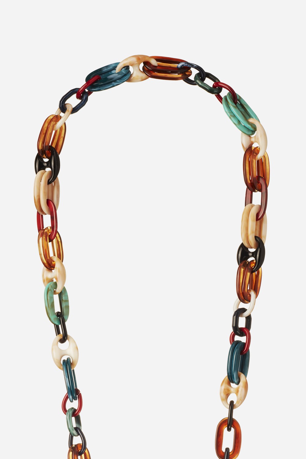 Chaine Longue Ambre Multicolore 120 cm