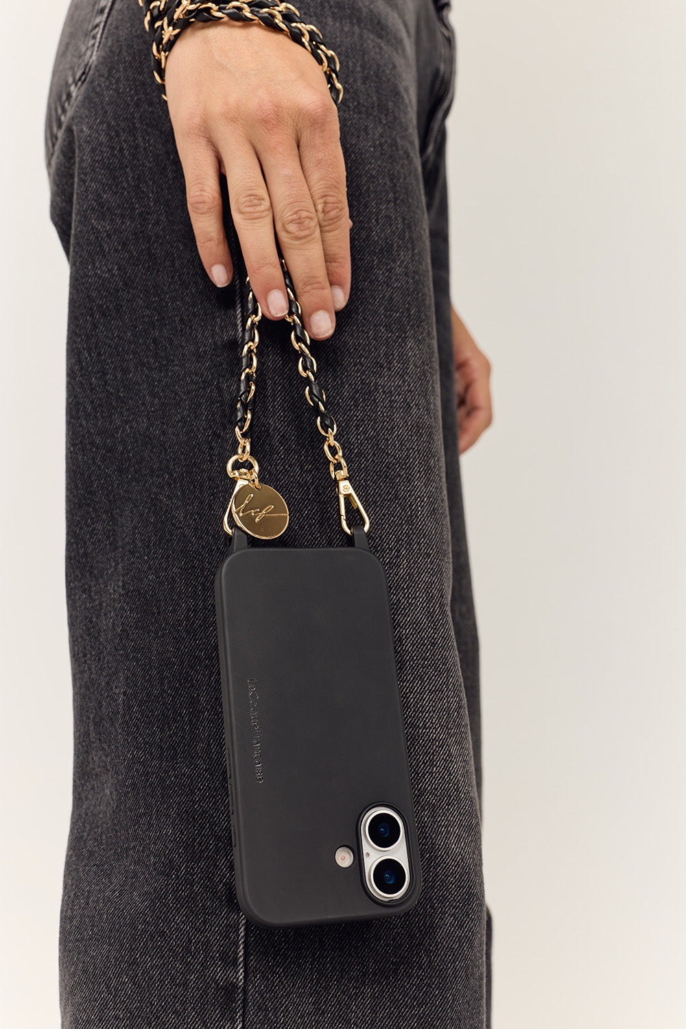 Chaine Longue Lou Noir 120 cm - 3