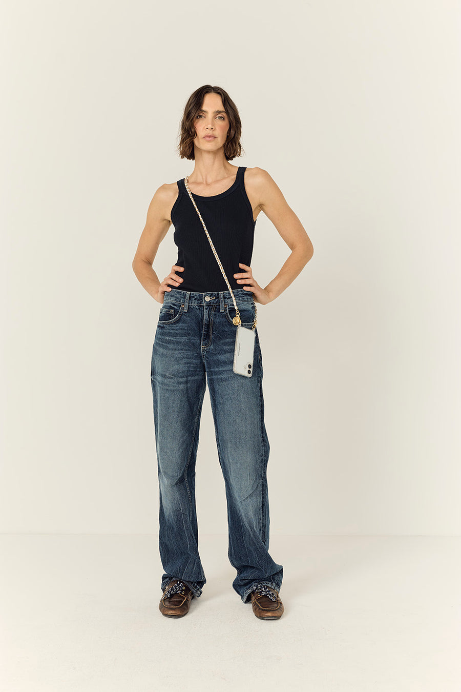 Chaine Longue Lou Blanc 120 cm - 4
