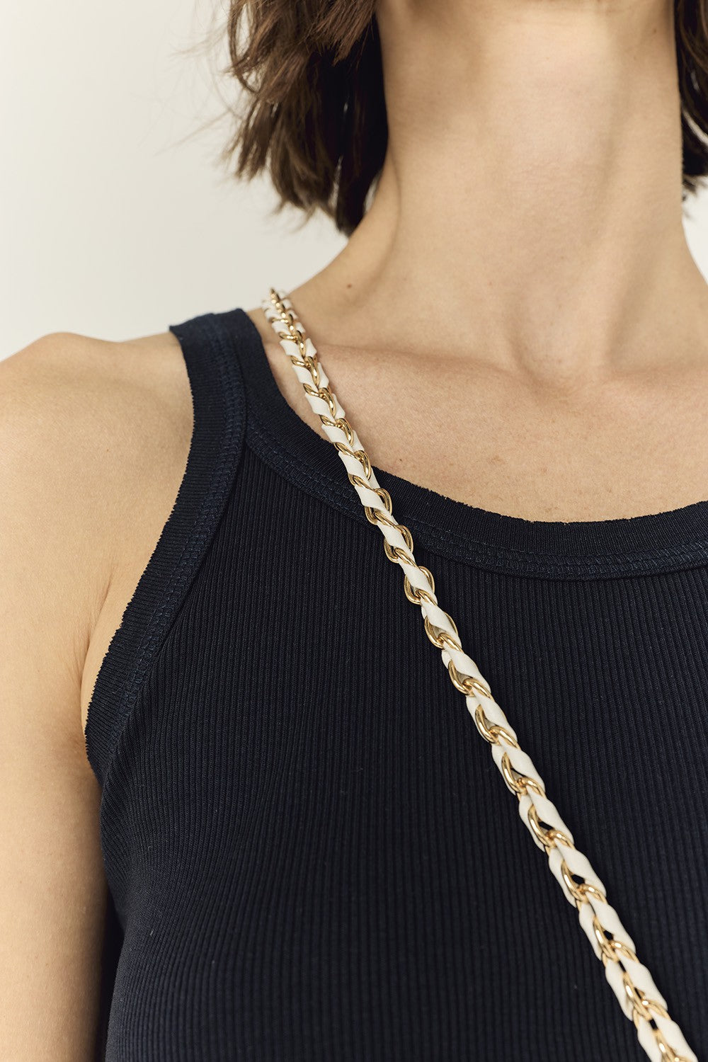 Lou White Long Chain 120 cm