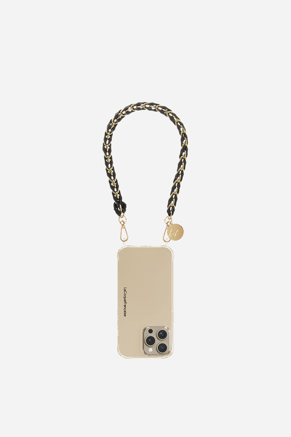Chaine Courte Lou Noir 40 cm
