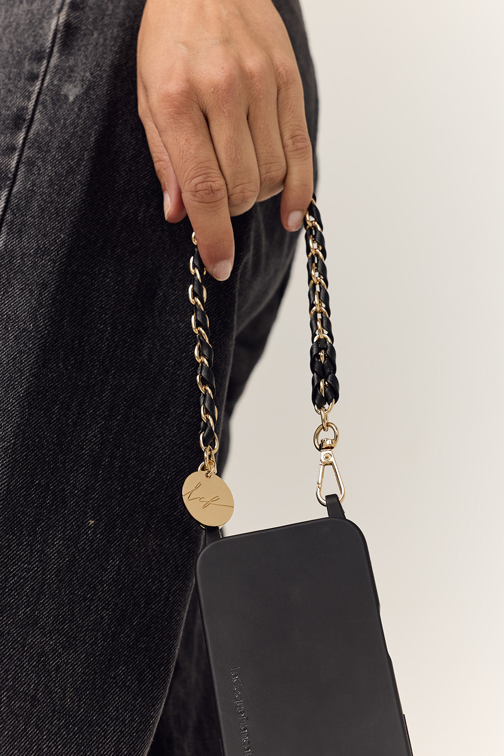 Chaine Courte Lou Noir 40 cm - 3