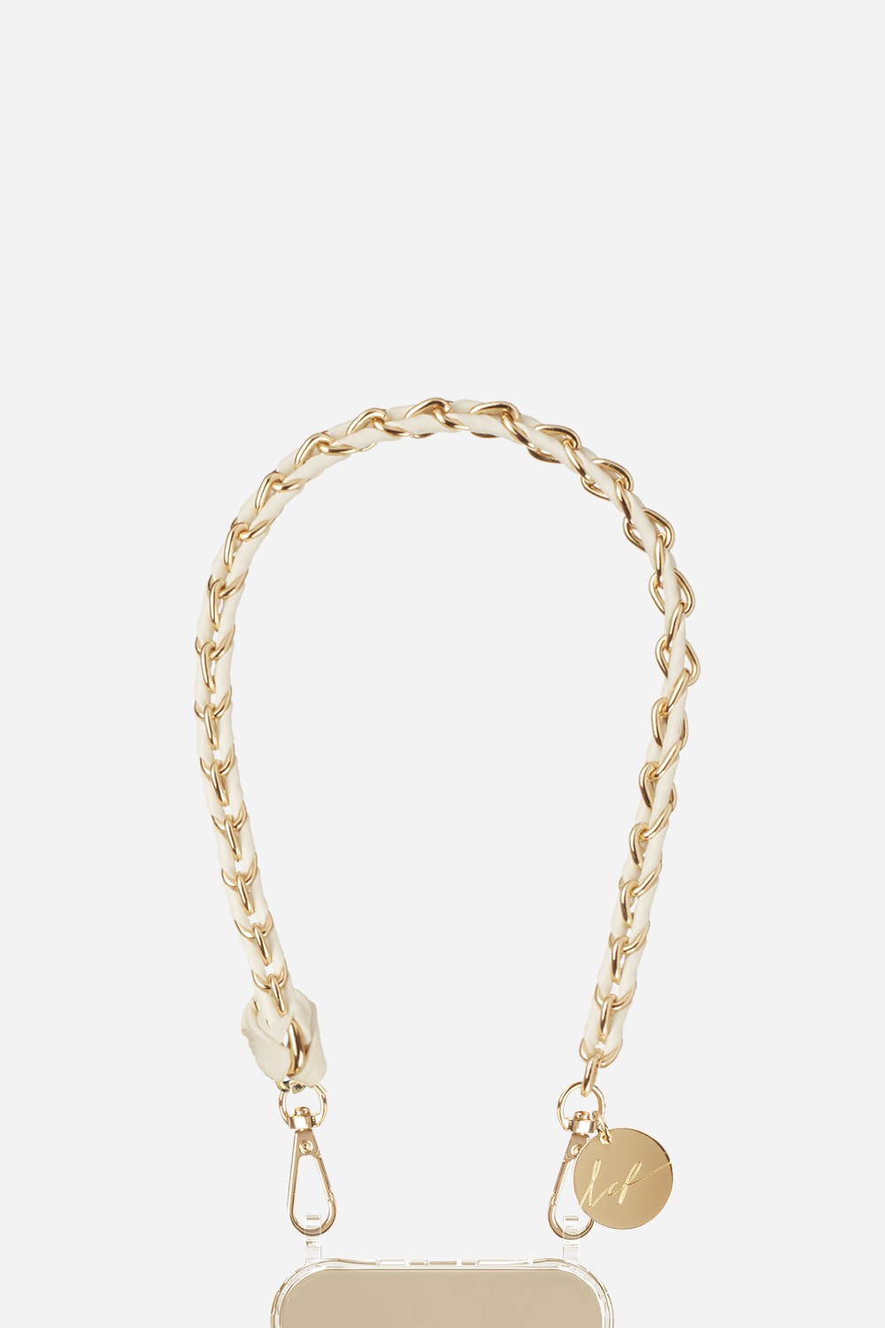 Chaine Courte Lou Blanc 40 cm