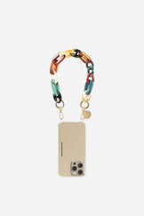 Chaine Courte Ambre Multicolore 40 cm