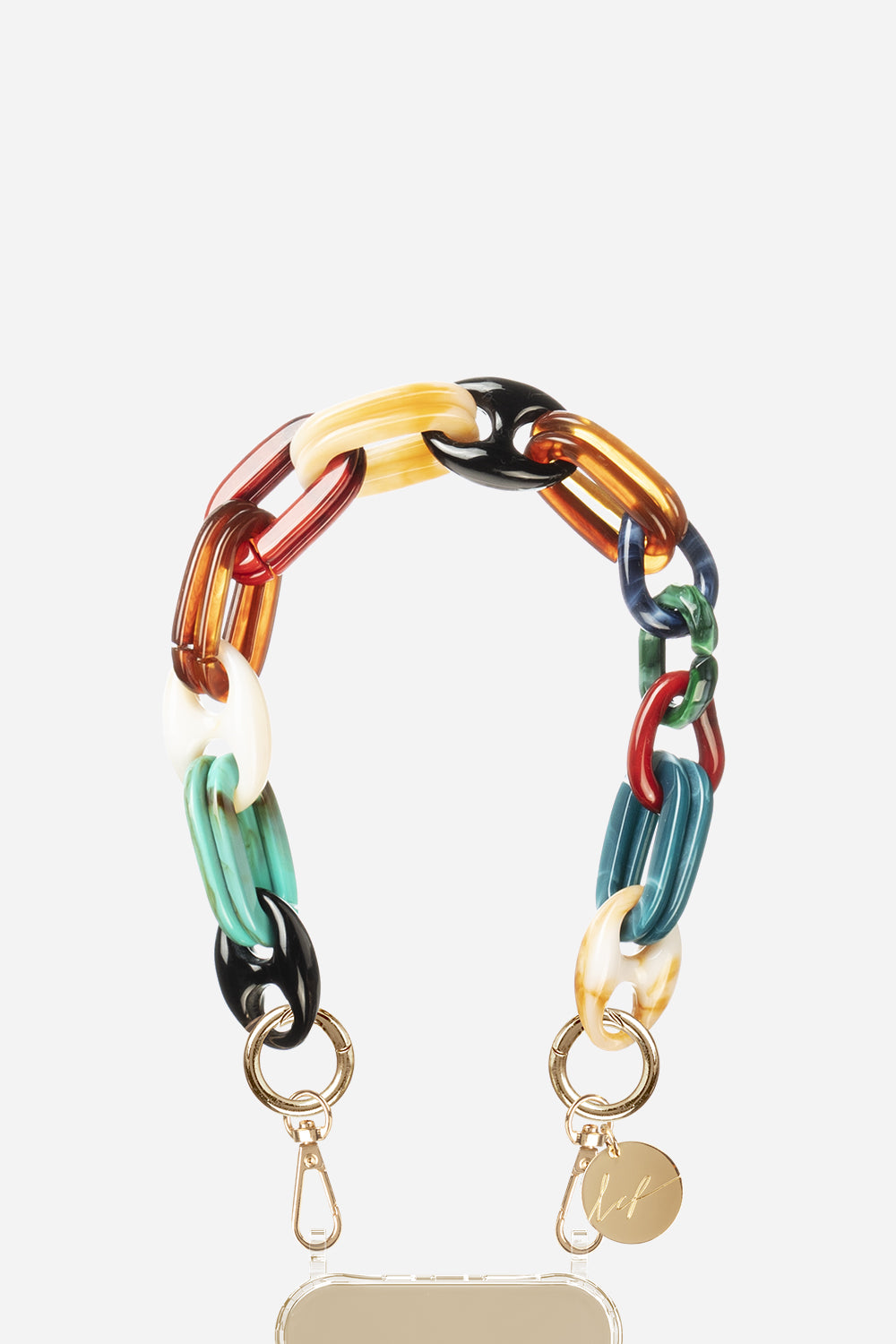 Short Chain Amber Multicolor 40 cm