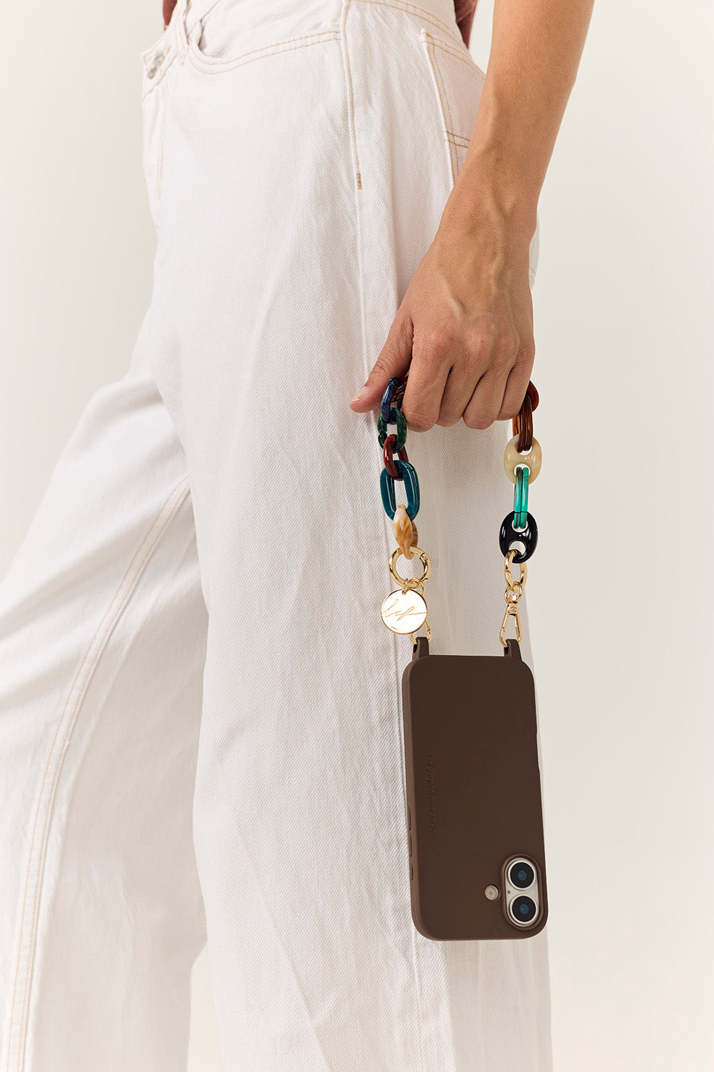 Chaine Courte Ambre Multicolore 40 cm - 3