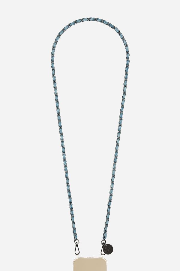 Chaine Longue Cali Bleu 120 cm