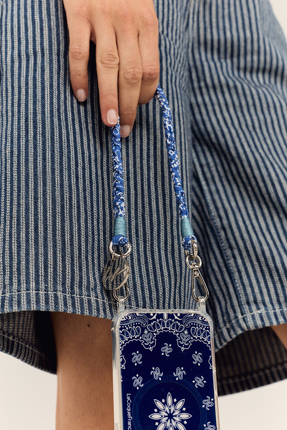 Chaine Courte Della Bleu 40 cm - 3