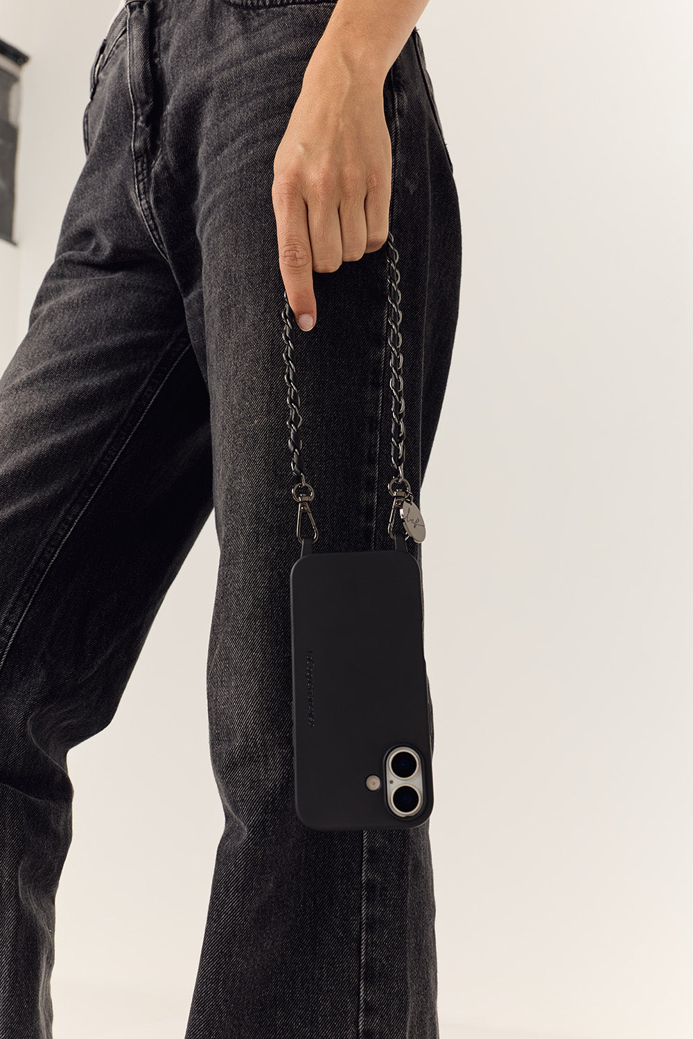 Chaine Courte Lou Noir 40 cm - 3