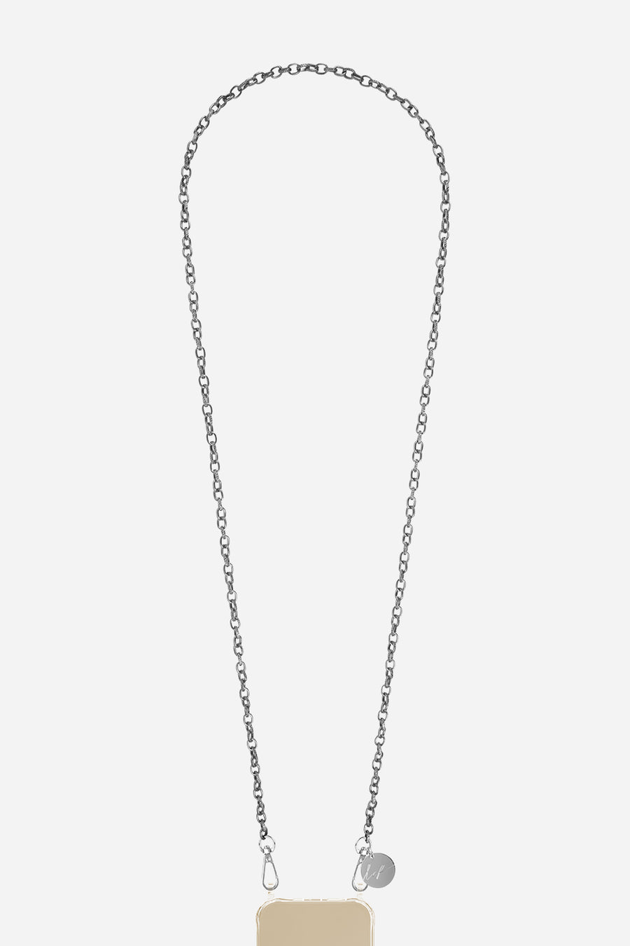 Chaine Longue Aya Argent 120 cm
