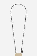 Chaine Longue Aya Noir 120 cm