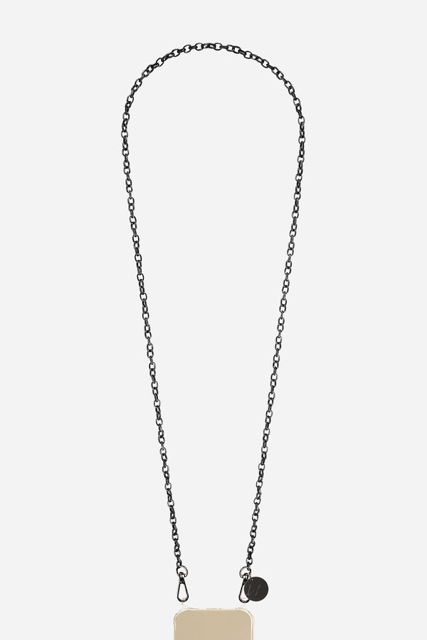 Chaine Longue Aya Noir 120 cm