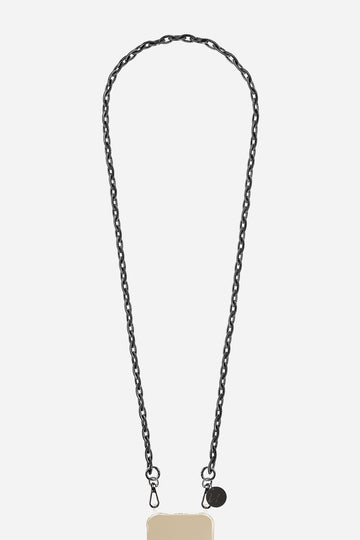Chaine Longue Pia Noir 120 cm