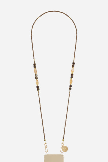 Chaine Longue Chiara Marron 120 cm